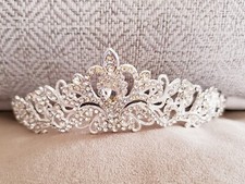 Crystal Tiara Brand New Crystal Silver Tone