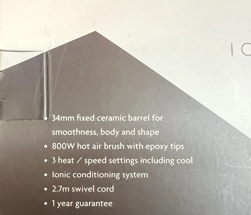 BaBylissPRO Ionic Airstyler 34 Brush 800W New Open Box — 第 2/4 张图片