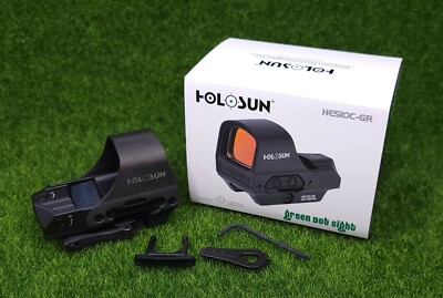 Holosun Green Multi-Reticle Rifle Reflex Sight Solar Power w/ QD Mount HE510C-GR
