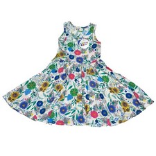 Dot Dot Smile NWT Girls Size 3/4 Spring Flowers Print Tank Twirl Dress
