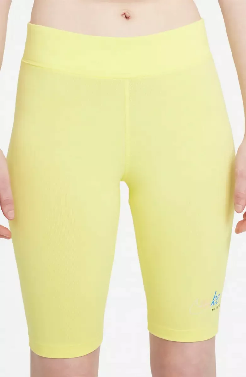Nike yellow bike shorts clearance