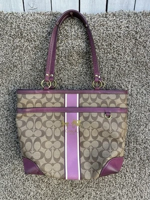 バッグ COACH tote bag heritage signeture PVC Coach Chelsea Heritage Stripe for sale | eBay