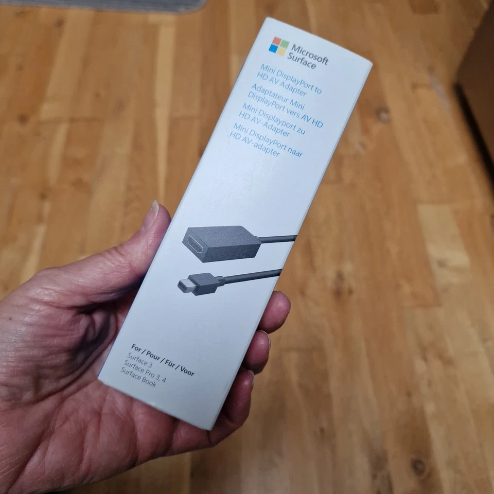 Genuine Microsoft Surface Mini DisplayPort To HD Av Adapter Boxd Surface Pro 3 4 - Image 3 of 4
