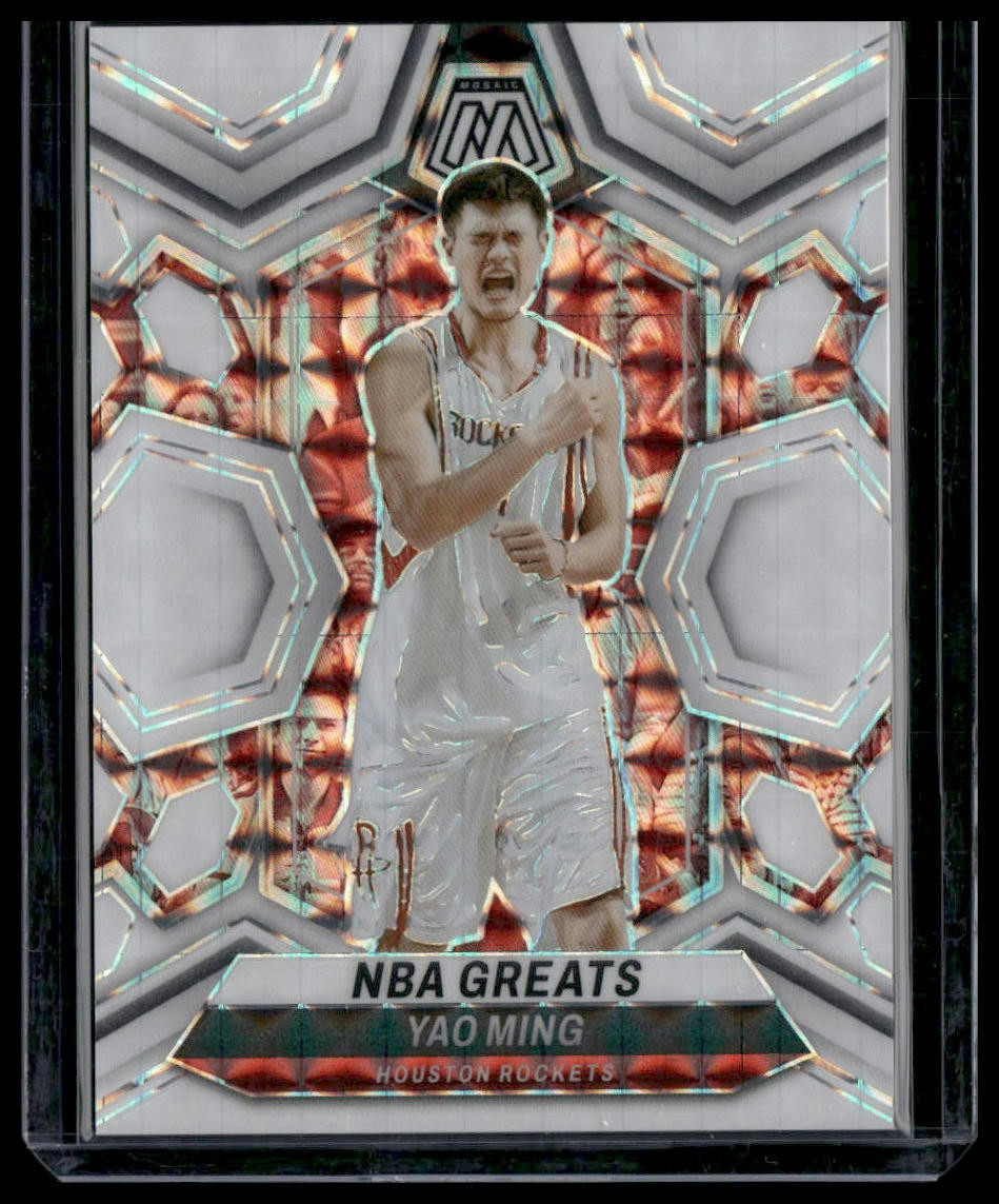 2023-24 Panini Mosaic Basketball #294 Rockets NBA Greats Yao Ming White /25