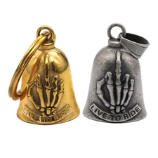 Motorcycle Biker Rock Punk Skull Hiphop Finger Guardian Gremlin Ride Bell Gift