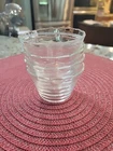 Set Of 4 Vintage Pyrex Glass Custard Cups 5 Oz #462 USA 3 Bands Scalloped Rim