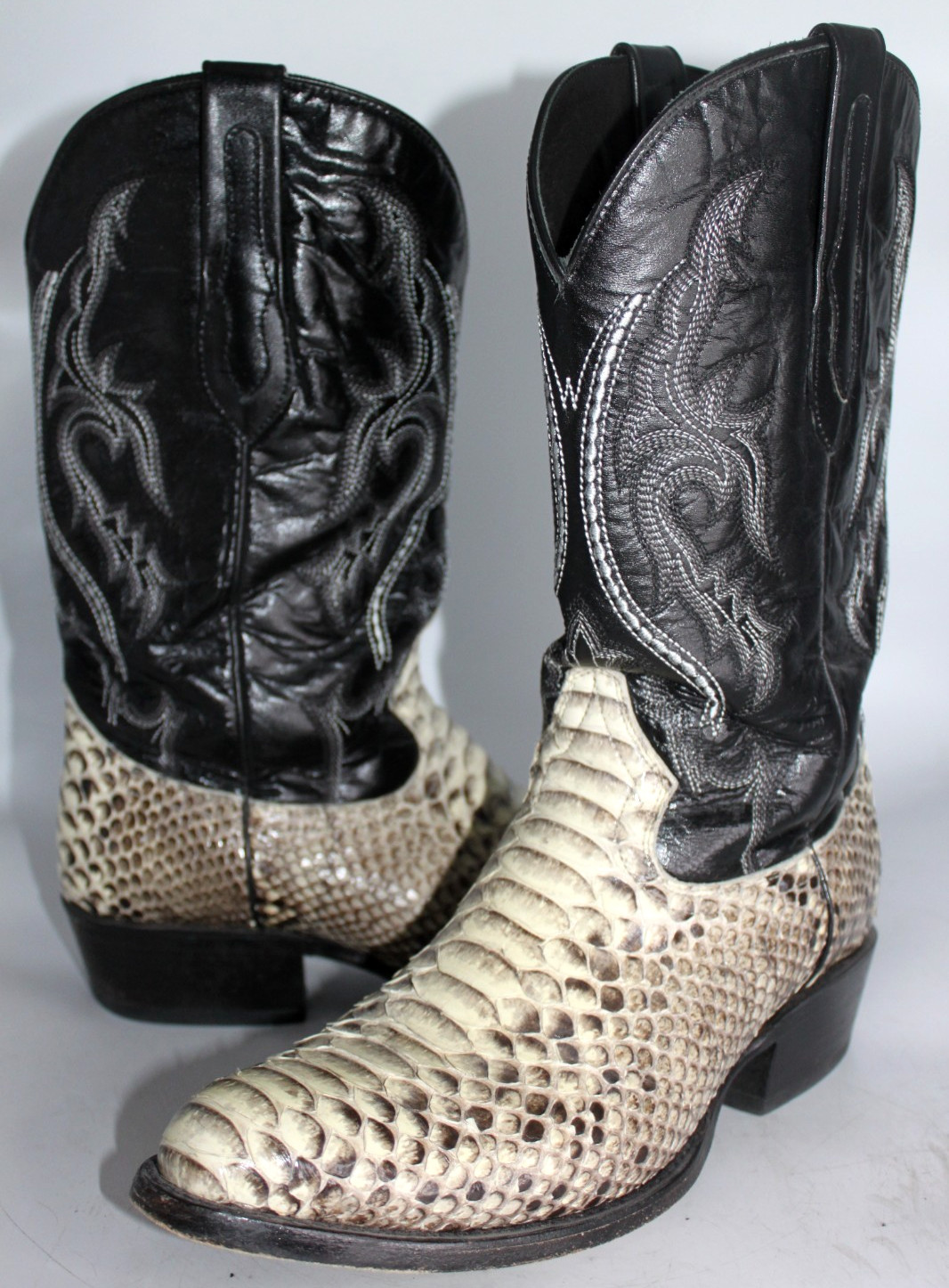 JB Dillon Reserve Natural Python Snake Cowboy Wes… - image 1