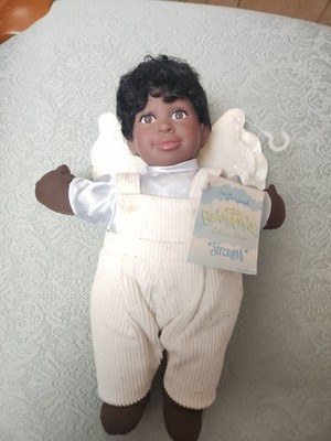 African American The  Original BEAN ANGEL 9''  Boy Doll ''Strength''  Vintage  1999