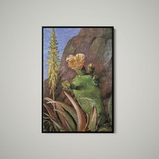 Marianne North - Aloes and Cochineal Cactus, Tenerife - Paper