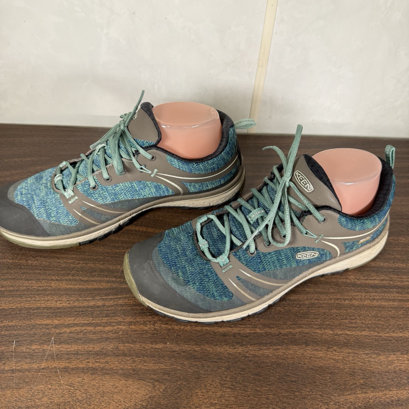 Scarpe da trekking outdoor Keen Terradora II blu verde sneakers donna taglia 9 5