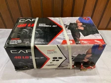 CAP Barbell 40 Pound Adjustable Vinyl Dumbbell Weight Set In Hand 40lb Brand New