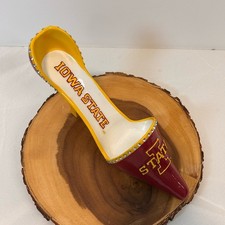 Evergreen Iowa State Cyclones Team decorative high heel shoe wine bottle holder
