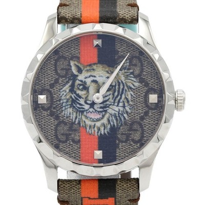 Authentische Gucci G-Timeless 126.4/YA1264186 Edelstahl Quarz #260-008-3...