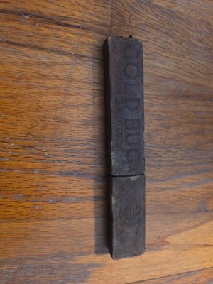 VTG Baby Gold Bug A Witte Germany Full Concaved  Celluloid Straight Razor