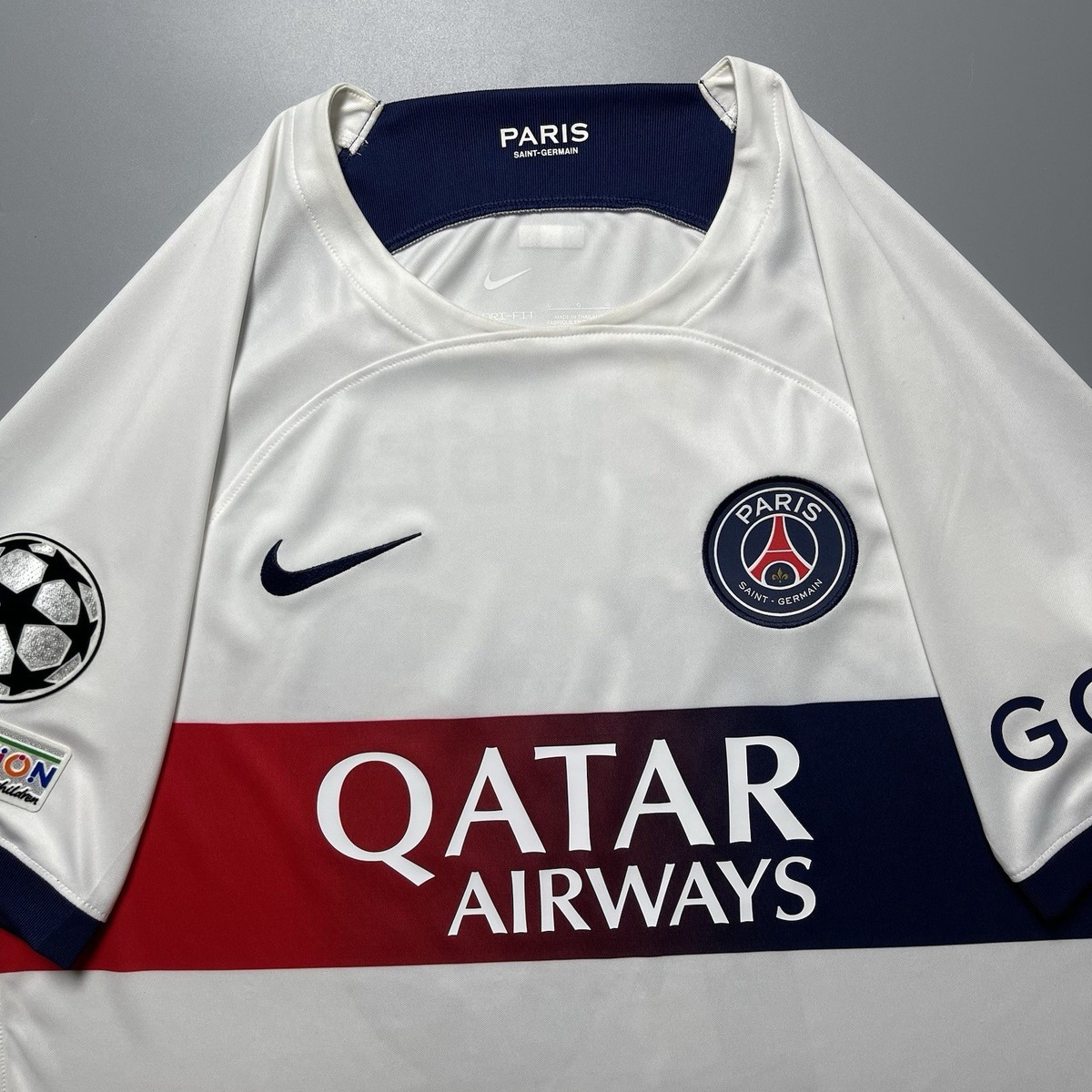 PSG NIKE 2023/2024 FOOTBALL SOCCER AWAY JERSEY #10 DEMBELE SIZE “L