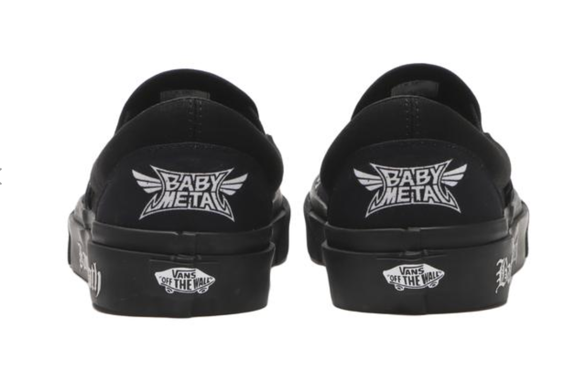 VANS × BABYMETAL】Classic Slip-On – Black/White – Japan Exclusive