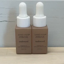 2x Sand + Fog Teakwood Diffuser Home Fragrance Oil Set 10mL/ea Gift Idea NWOB
