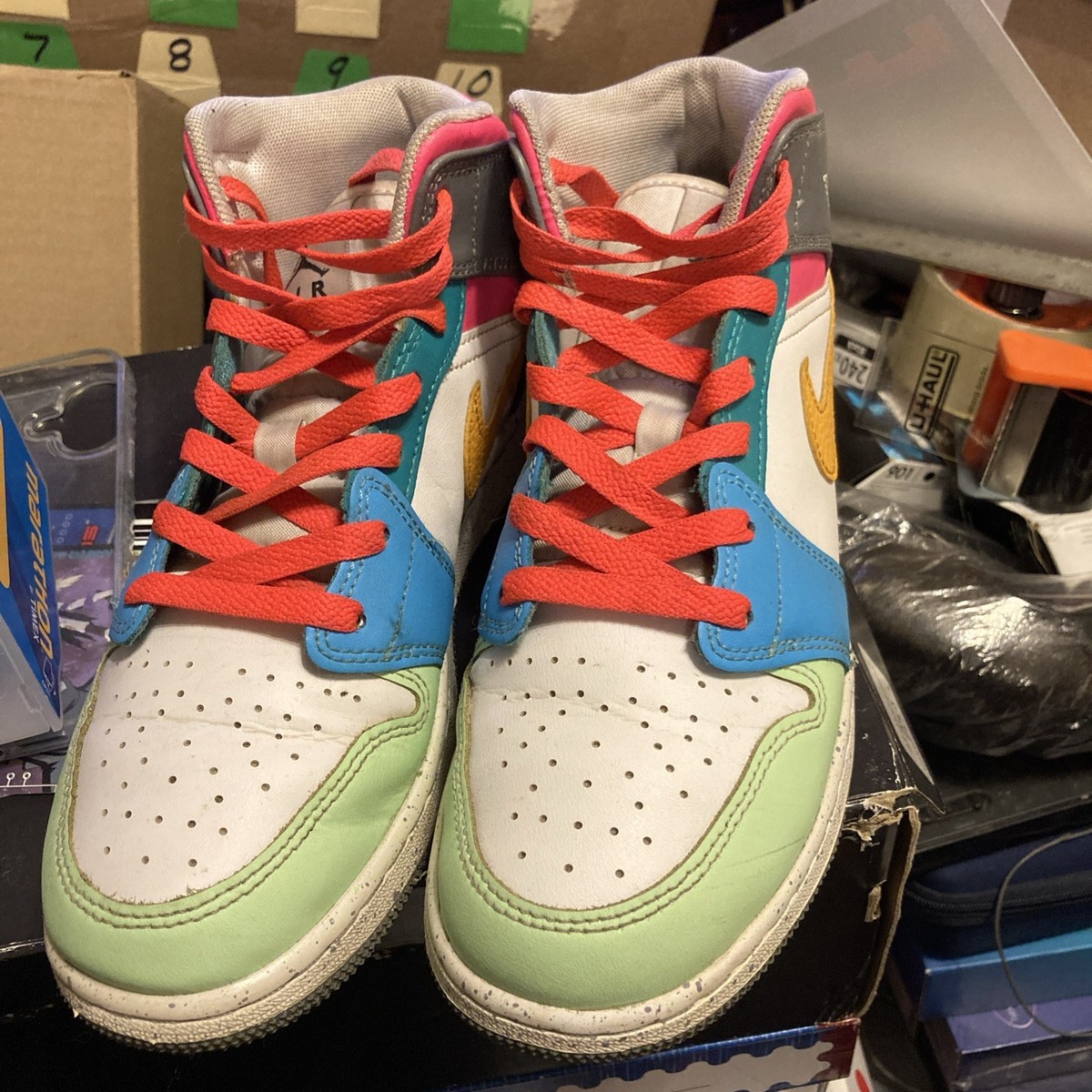 ミミやんプロフ確認お願いします専用AIR JORDAN1 Size 6 (GS) - Jordan 1 SE Mid Multi-Color for sale online | eBay