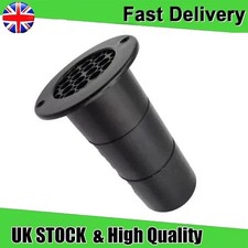 1 x Gas Drop Out Round Floor Vent Black 75mm x 120mm Campervan Caravan Motorhome