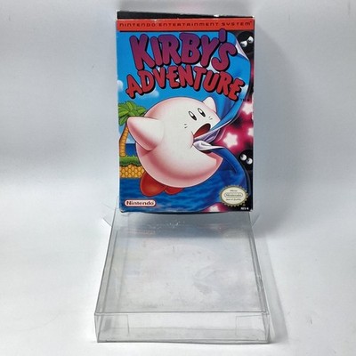 NES Kirby's Adventure Nintendo Entertainment System Empty Box And Protector Only