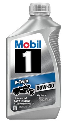 Mobil 1 96936 20W-50 V-Twin Synthetic 1 Quart (32 Ounce), (Case of 6) 