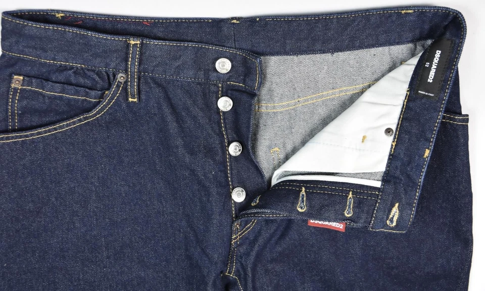 DSQUARED2 Caten Men's Tapered Slim Jeans Size 52 - 36 New Imperfect - Image 4 of 4