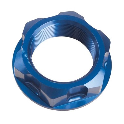 Tusk Billet Aluminum Steering Stem Nut Blue For KAWASAKI KX450 2019-2023