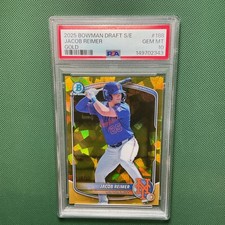 2025 Bowman Chrome Draft Sapphire Jacob Reimer Gold #BDC-188 PSA 10 /50