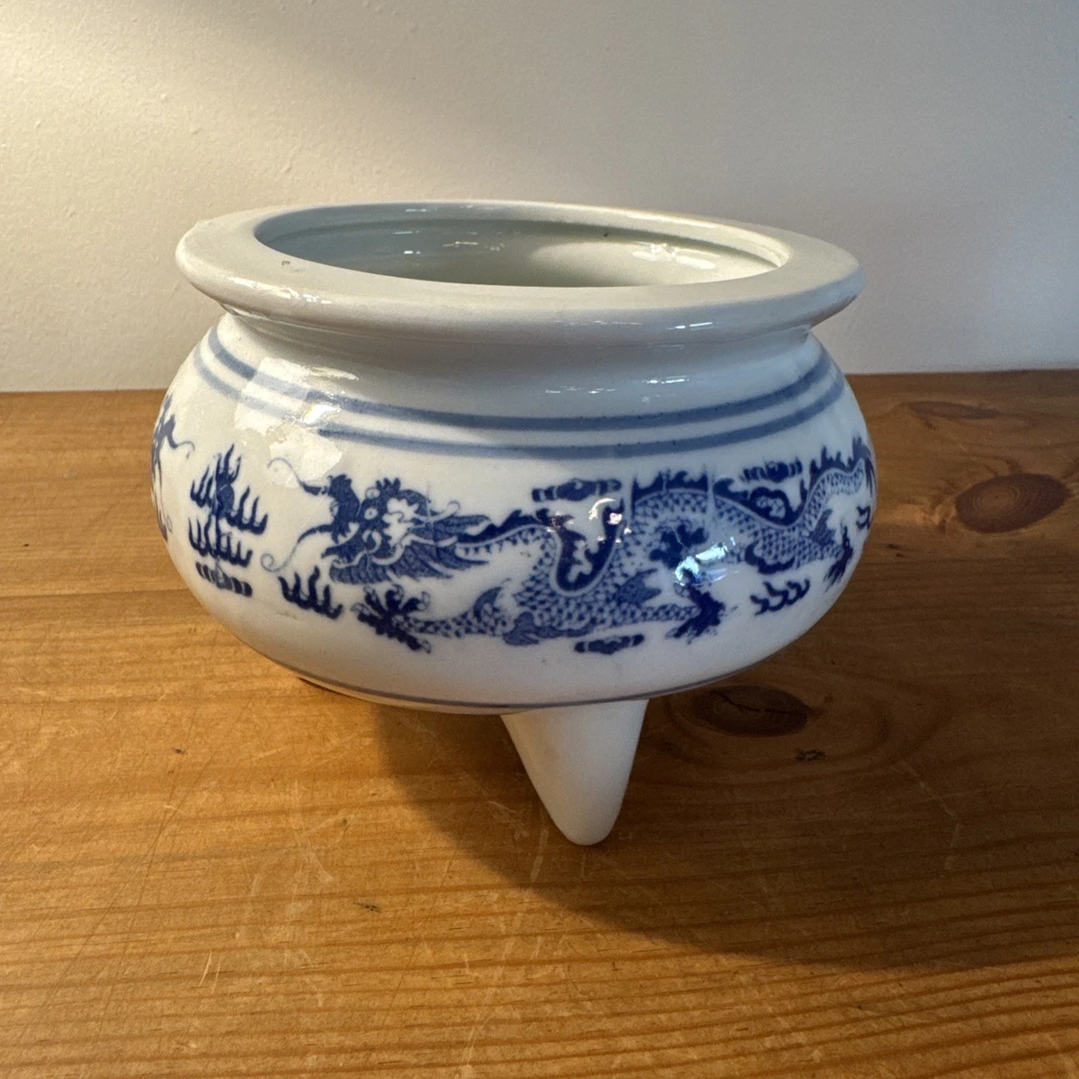 蓝色陶瓷中国古董香炉| eBay