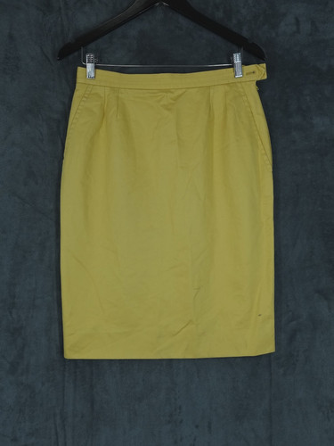 Yves Saint Laurent Rive Gauche, Vintage Saint Laurent Rock Damen W30 gelb Bleistift über Knie 90er Rive Gauche