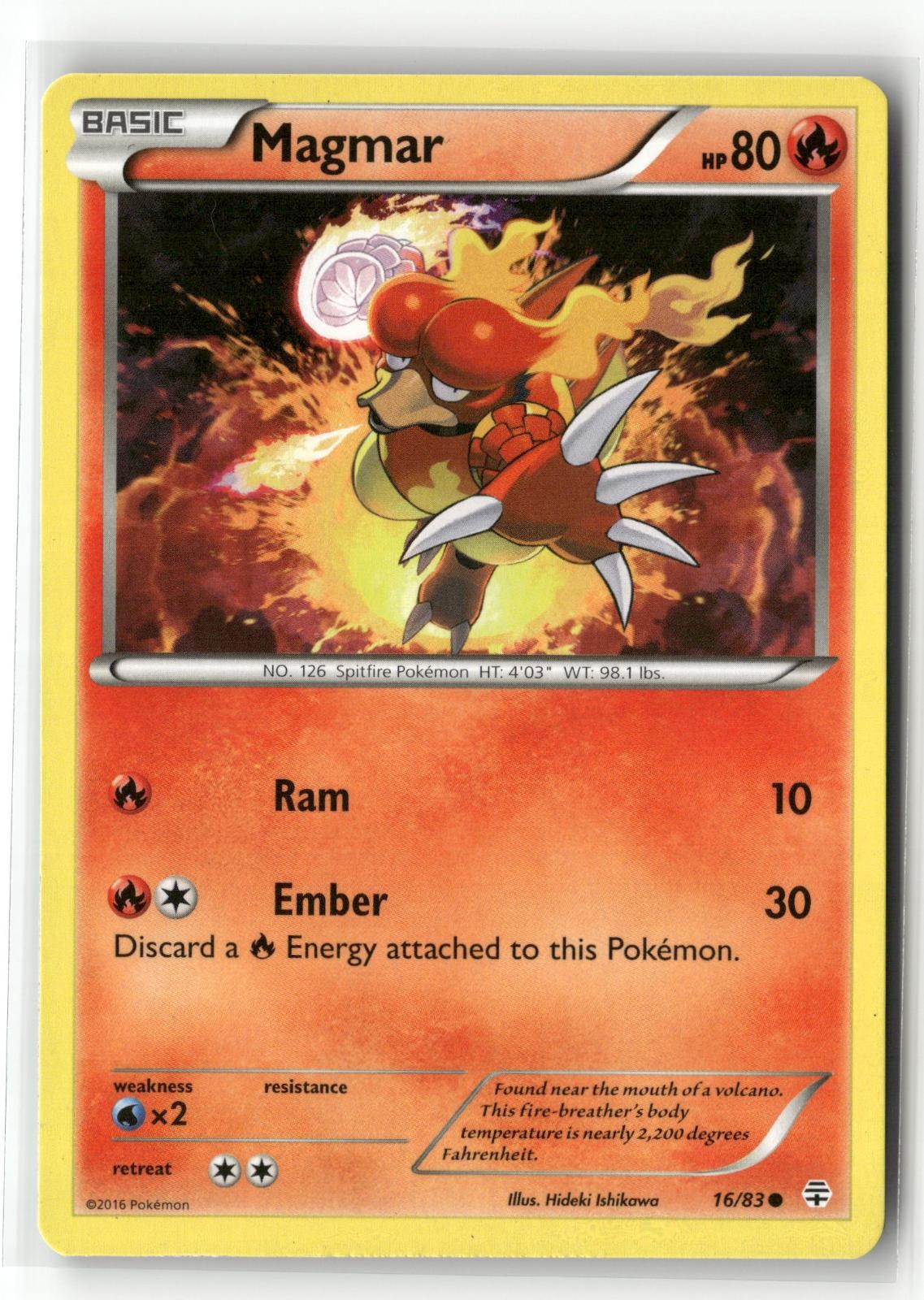 MAGMAR 16/83 C GENERATIONS POKEMON NM/M