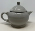 Vintage Fiestaware Small 2 Cup Teapot With Lid Pearl Gray - Made in USA