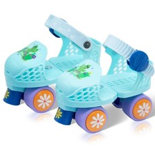 Toddler Roller Skates for Kids Boys Girls Ages 2-5 Adjustable Quad Skates Out...