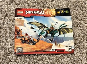 LEGO NINJAGO The Green NRG Dragon  70593 Complete Set  & Instruction Manual