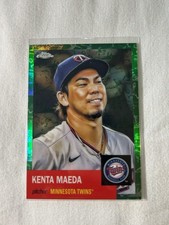 2022 Topps Chrome Platinum Anniversary #498 KENTA MAEDA Green Refractor /99