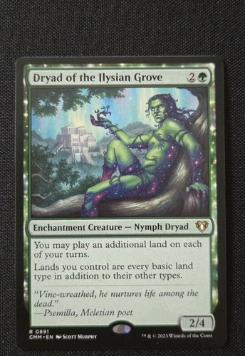 MTG - Dryad of the Ilysian Grove - Commander Masters - NM Rare #891 Non Foil