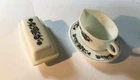 Vintage - Pyrex - Old Town Blue - Butter Dish w/ lid & Gravy Boat w/ underplate