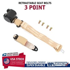 1 Pack Beige Universal 3 Point Retractable Adjustable Car Seat Belt Usa 1 Pack Beige Universal 3 Point Retractable Adjustable Car Seat Belt Usa