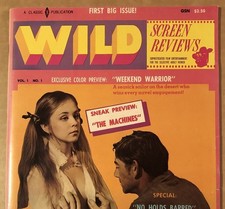 Vtg 1969 WILD Magazine FIRST BIG ISSUE Screen Reviews Vol. 1 No. 1 Pulp ORBIT 