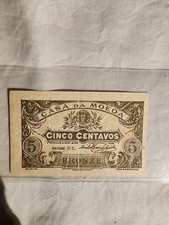 Portugal 5 Centavos Banknote  1918
