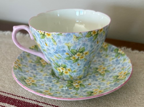 Vintage Shelley Teacup & Saucer - Primrose - Chintz