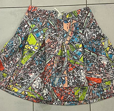 Maeve Women's Multicolor Graphic Art A-Line Short Skirt, Size 12 Regular