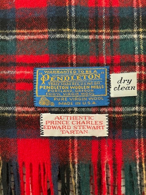 PENDLETON WOOL SCARF - AUTHENTIC PRINCE CHARLES E… - image 2