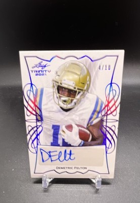 2021 Leaf Trinity Portrait Autographs Demetric Felton Auto UCLA Bruins #TPA-DF2