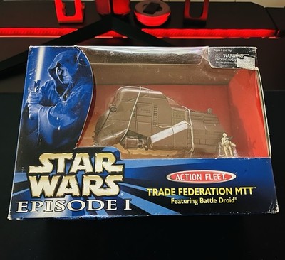 1998 Galoob Action Fleet NEW! Star Wars Episode 1 TRADE FEDERATION MTT NIP MIB