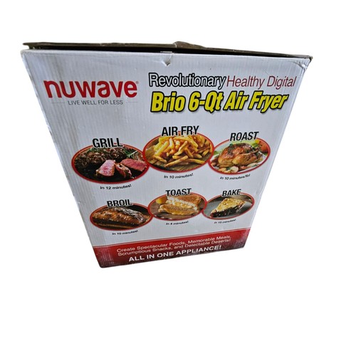 Air Fryer,NUWAVE BRIO 6-Quart Digital 6 easy presets, up to 1800 Watts (LN-OBR) - Picture 5 of 6