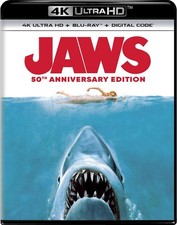 Jaws 50th Anniversary Edition 4K UHD Blu-ray NEW