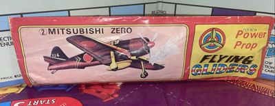 Vintage Power Prop Flying Gliders Mitsubishi Zero New