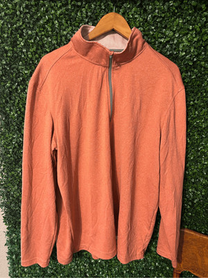 Maelreg Orange Quarter Zip Performance Quarter Zip Sz XL