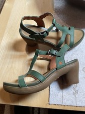 ART Alfama Sandalette Sandale Damen Grün Gr 38 Leder Top!